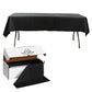 Black Plastic Tablecloth Roll in A Cut-to-Size Box with Slide Cutter, Cuts Up to 36 Rectangle 8 Feet Disposable Table Covers - 54"x300ft