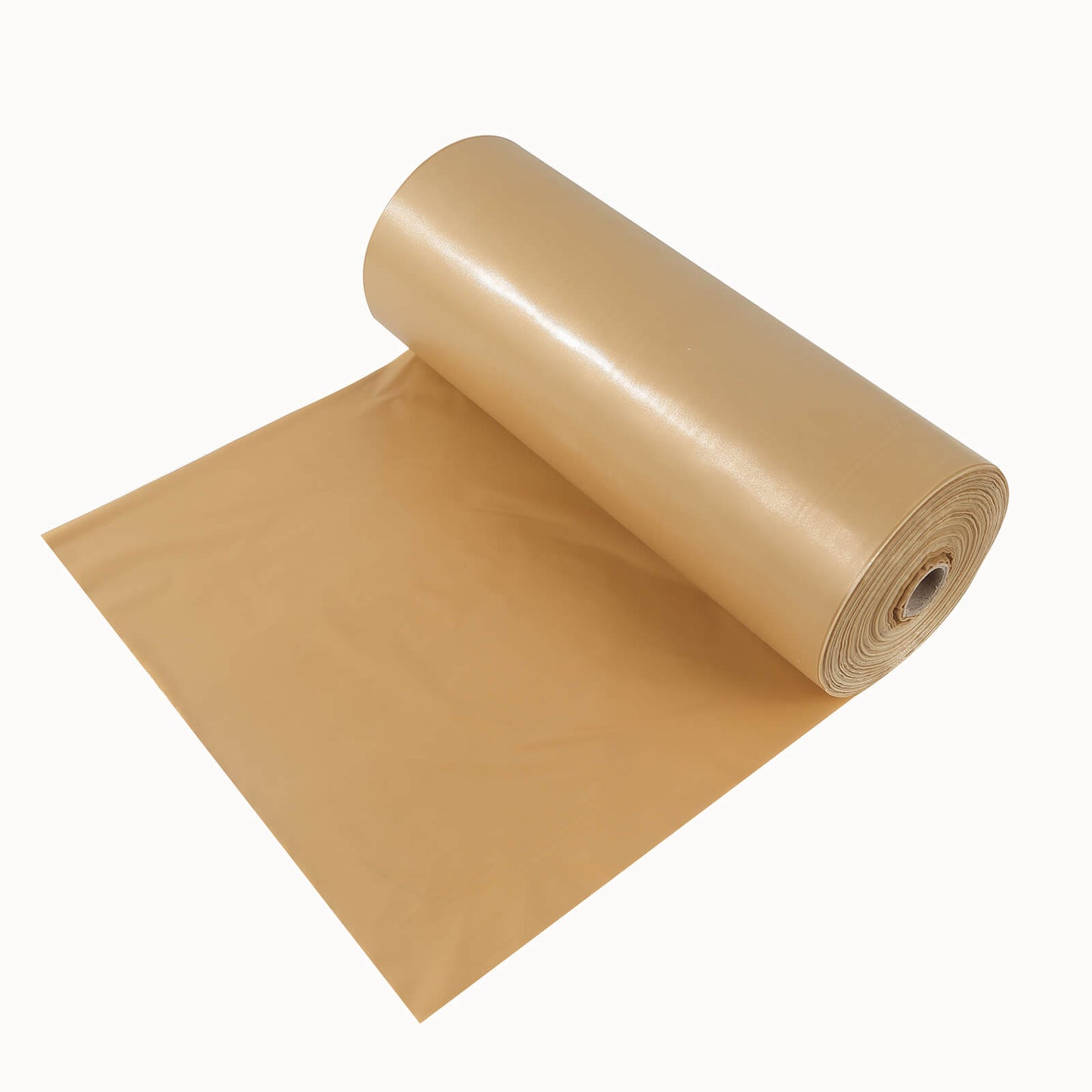 Gold Plastic Tablecloth Roll in A Cut-to-Size Box with Slide Cutter, Cuts Up to 36 Rectangle 8 Feet Disposable Table Covers - 54"x300ft
