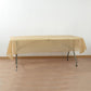 Gold Plastic Tablecloth Roll in A Cut-to-Size Box with Slide Cutter, Cuts Up to 36 Rectangle 8 Feet Disposable Table Covers - 54"x300ft