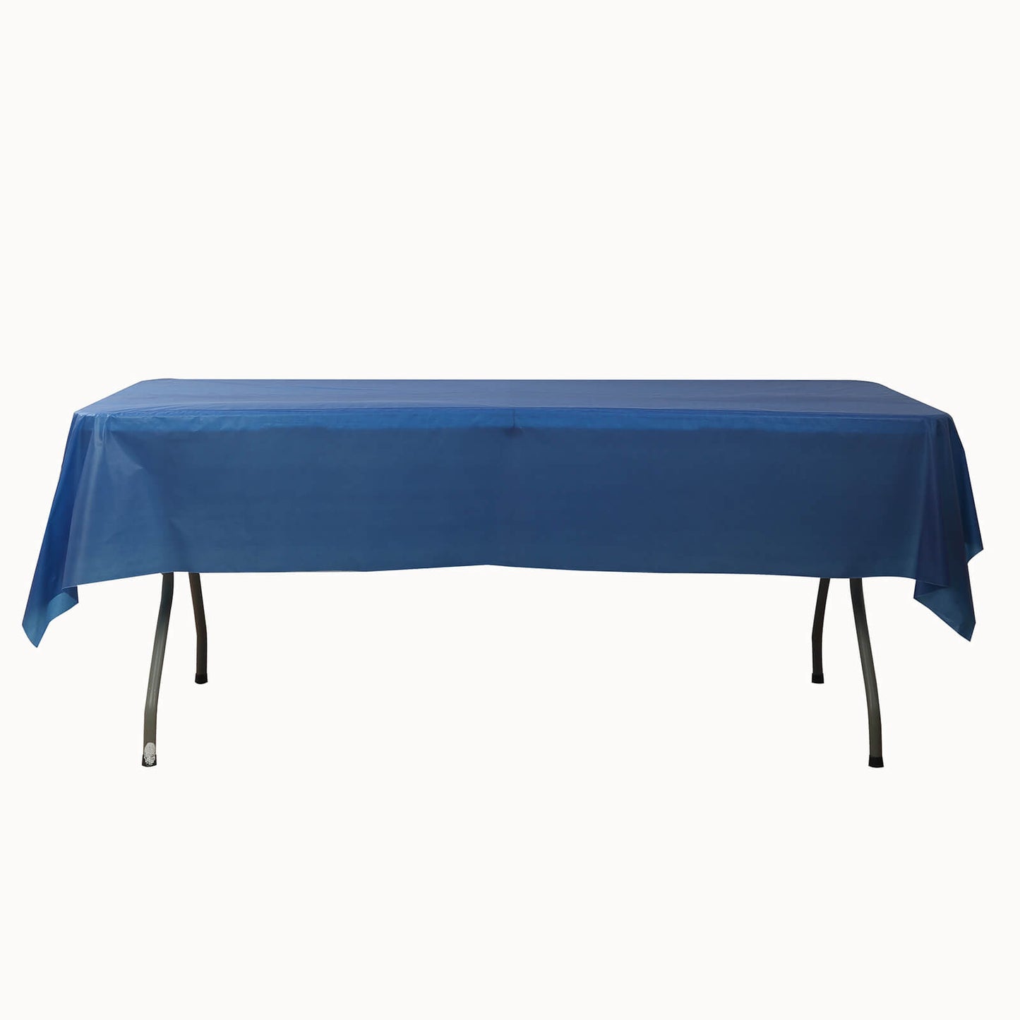 Navy Blue Plastic Tablecloth Roll in A Cut-to-Size Box with Slide Cutter, Cuts Up to 36 Rectangle 8 Feet Disposable Table Covers - 54"x300ft