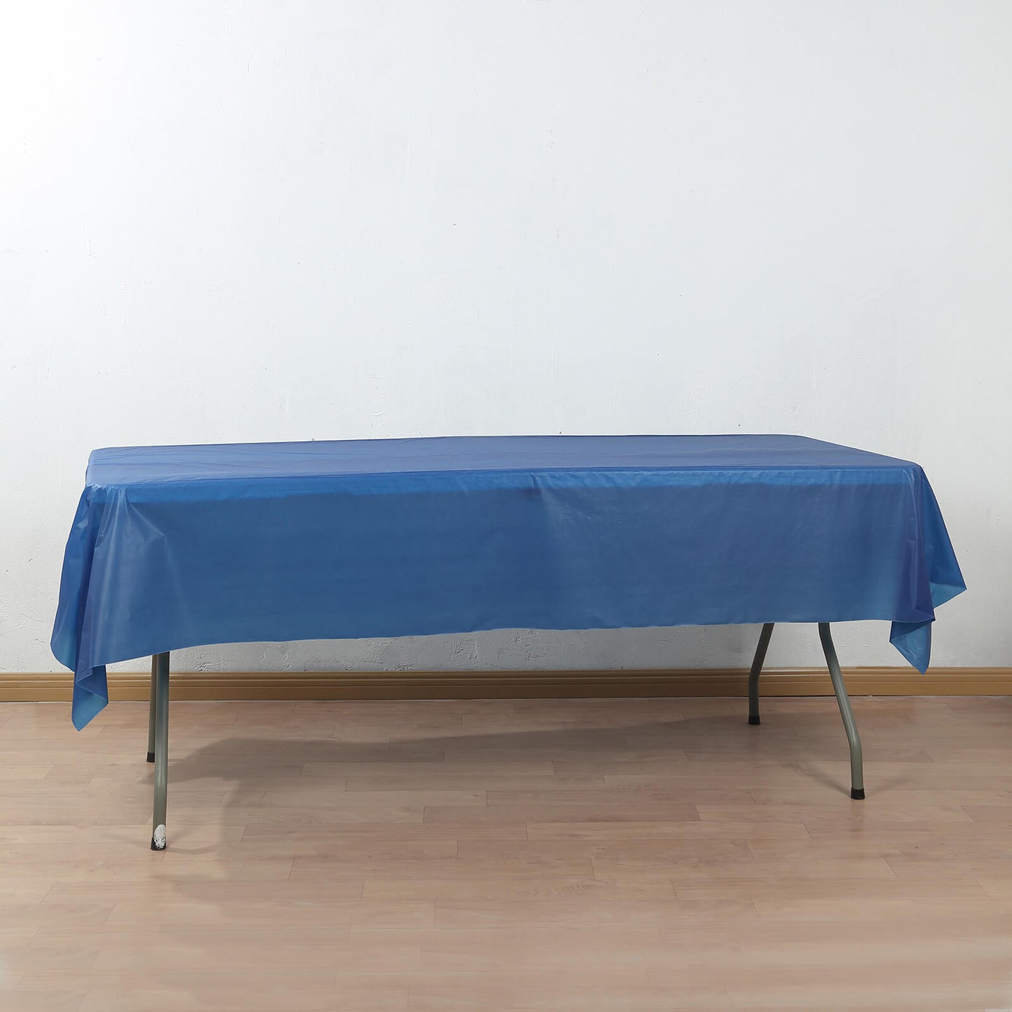Navy Blue Plastic Tablecloth Roll in A Cut-to-Size Box with Slide Cutter, Cuts Up to 36 Rectangle 8 Feet Disposable Table Covers - 54"x300ft