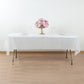 White Plastic Tablecloth Roll in A Cut-to-Size Box with Slide Cutter, Cuts Up to 36 Rectangle 8 Feet Disposable Table Covers - 54"x300ft