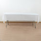 White Plastic Tablecloth Roll in A Cut-to-Size Box with Slide Cutter, Cuts Up to 36 Rectangle 8 Feet Disposable Table Covers - 54"x300ft