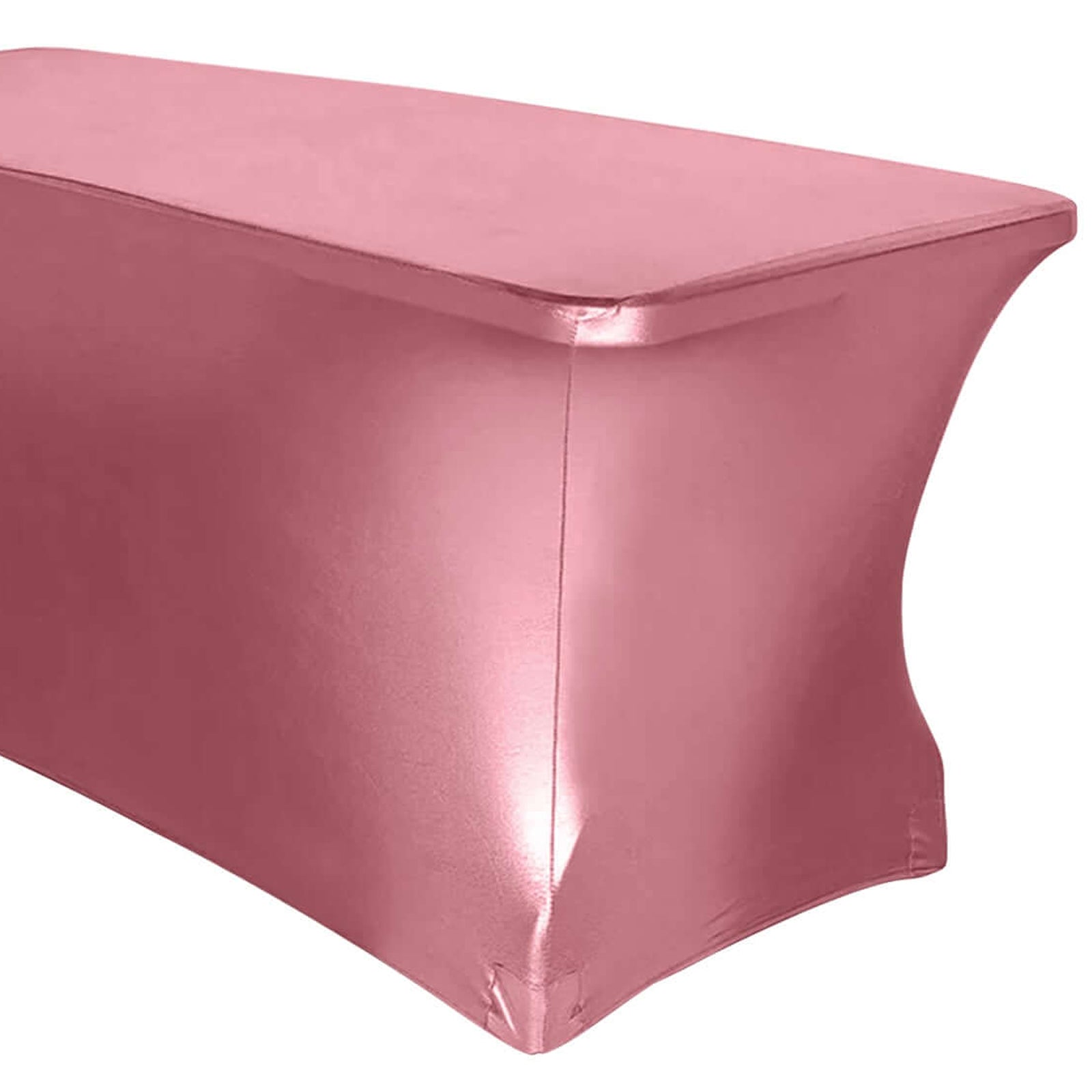 Metallic Rose Gold 6 ft Spandex Table Cover