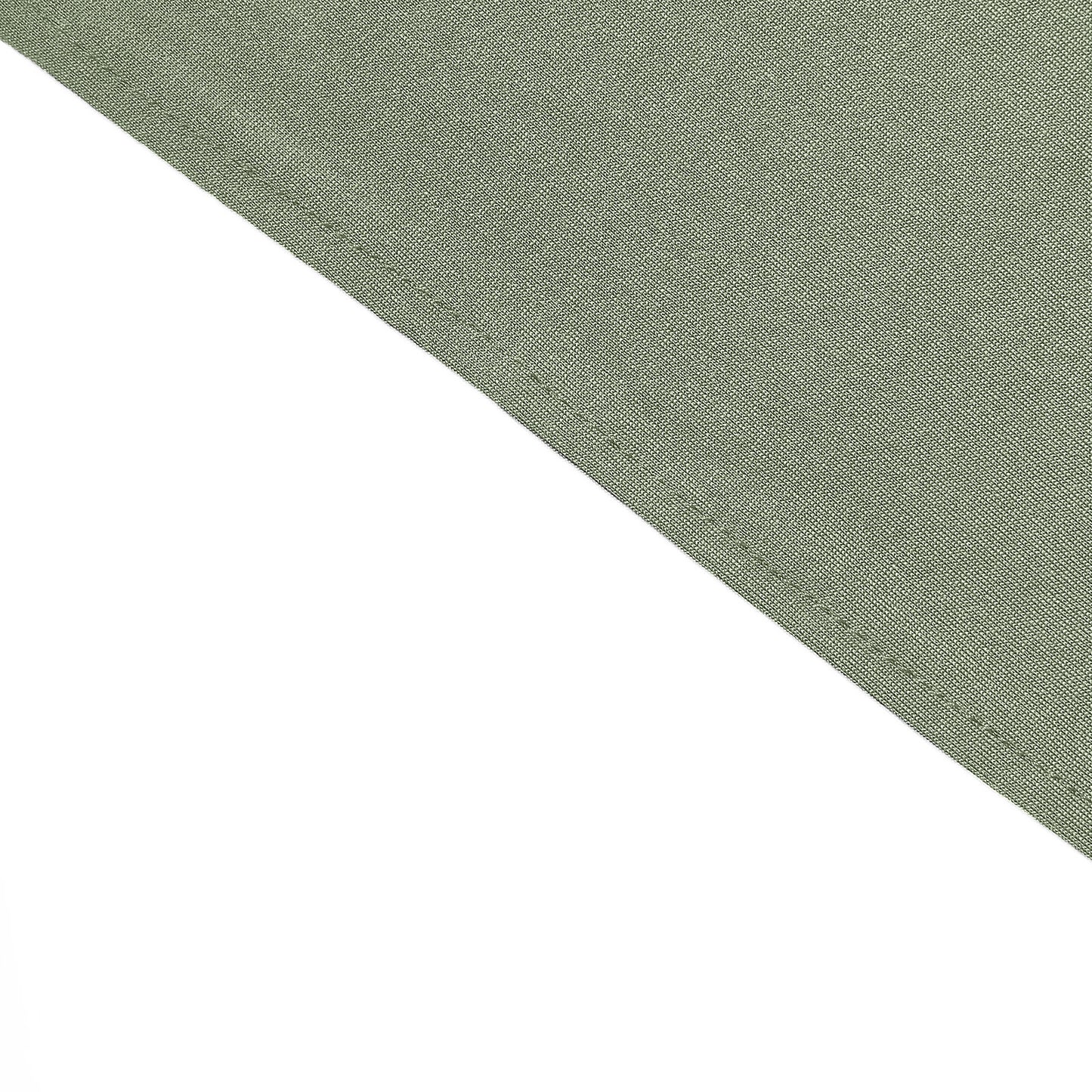 Dusty Sage Green Stretch Spandex Rectangle Tablecloth 6ft Wrinkle Free Fitted Table Cover for 72"x30" Tables