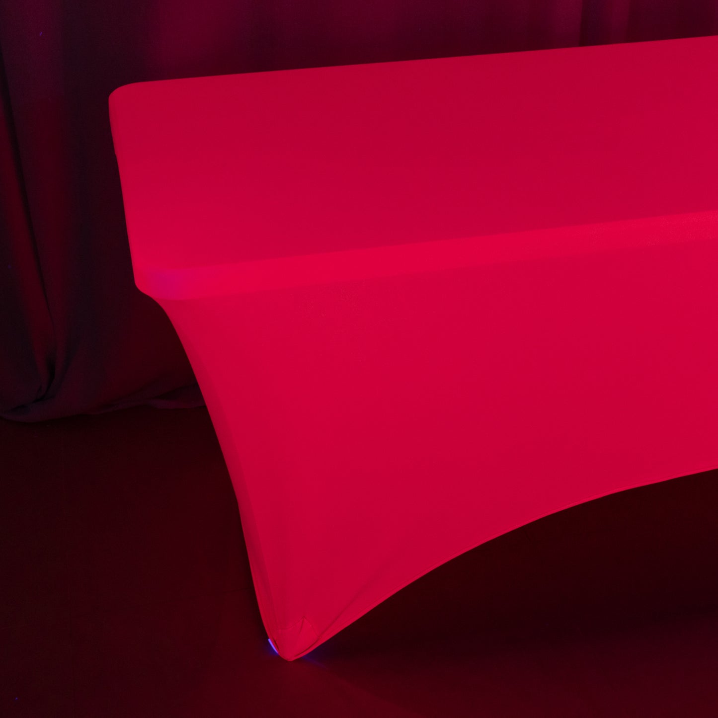 Glow Neon Fuchsia Fitted Spandex Tablecloth for 6ft Rectangle Table