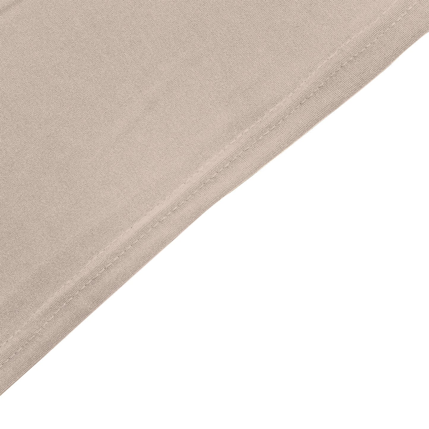 Nude Stretch Spandex Rectangle Tablecloth 6ft Wrinkle Free Fitted Table Cover for 72"x30" Tables