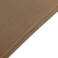 Taupe Stretch Spandex Rectangle Tablecloth 6ft Wrinkle Free Fitted Table Cover for 72"x30" Tables