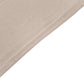 Nude Stretch Spandex Rectangle Tablecloth 8ft Wrinkle Free Fitted Table Cover for 96"x30" Tables