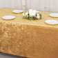6ft Champagne Crushed Velvet Spandex Fitted Rectangular Table Cover