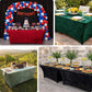 6ft Crushed Velvet Spandex Fitted Rectangular Table Cover