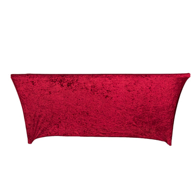 Luxurious Red Crushed Velvet Texture