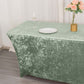 6ft Sage Green Crushed Velvet Spandex Fitted Rectangular Table Cover