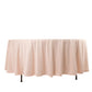 108" Blush Scuba Round Tablecloth, Wrinkle Free Polyester Tablecloth