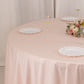 108" Blush Scuba Round Tablecloth, Wrinkle Free Polyester Tablecloth