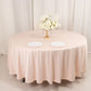108" Blush Scuba Round Tablecloth, Wrinkle Free Polyester Tablecloth