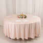 108" Blush Scuba Round Tablecloth, Wrinkle Free Polyester Tablecloth