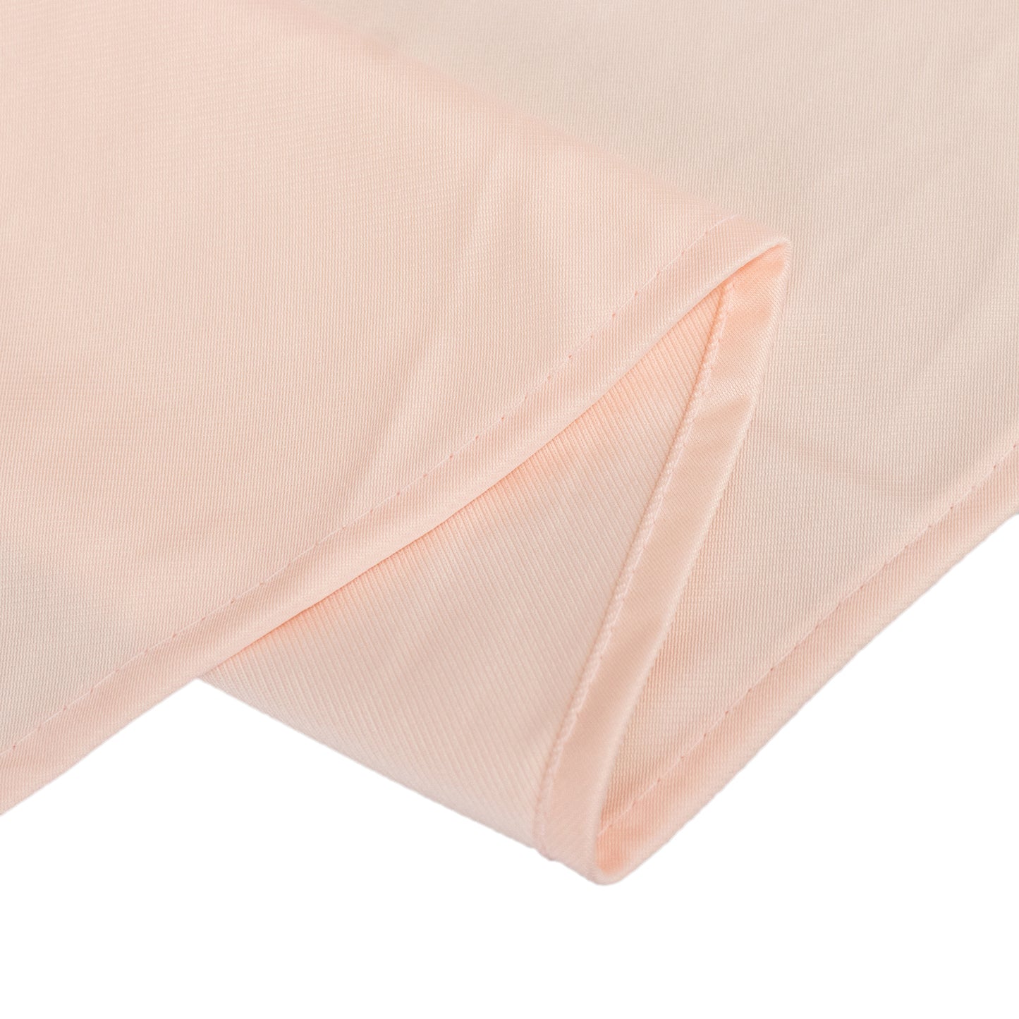 108" Blush Premium Scuba Round Tablecloth, Wrinkle Free Polyester Tablecloth