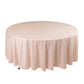 108" Blush Scuba Round Tablecloth, Wrinkle Free Polyester Tablecloth