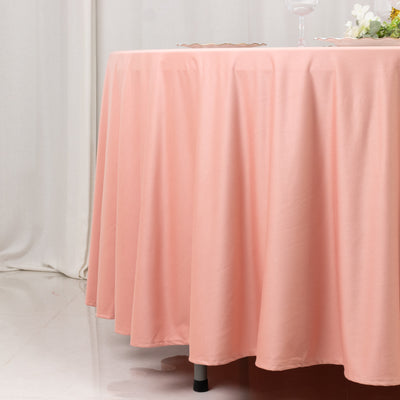 Dusty Rose Scuba Round Tablecloth 108"