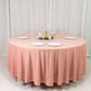 Scuba Round 108" Tablecloth Dusty Rose - Wrinkle Free & Stain Resistant Table Cover