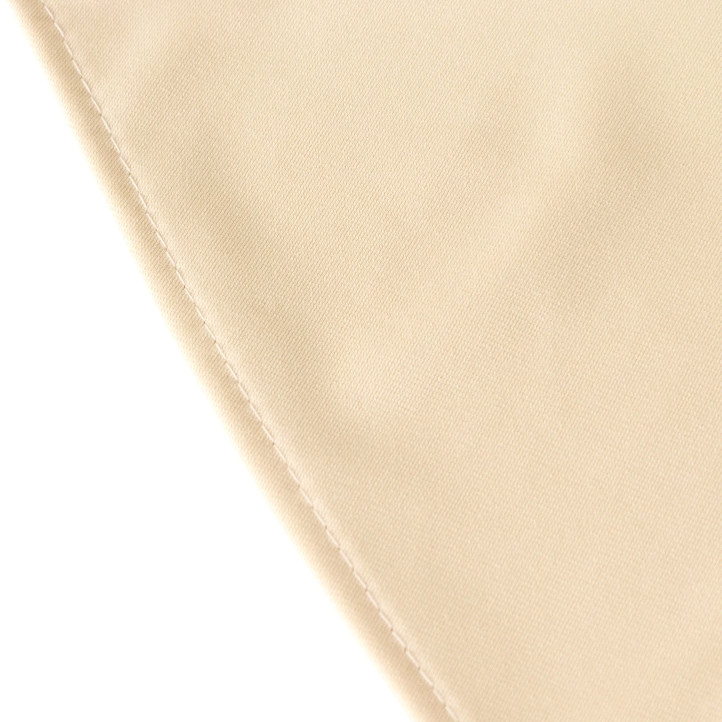 108" Beige Scuba Round Tablecloth, Wrinkle Free Polyester Tablecloth