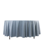 108" Dusty Blue Scuba Round Tablecloth, Wrinkle Free Polyester Tablecloth
