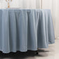 108" Dusty Blue Scuba Round Tablecloth, Wrinkle Free Polyester Tablecloth
