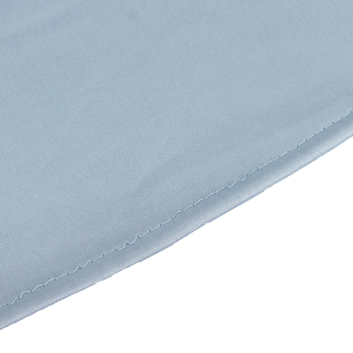 108" Dusty Blue Premium Scuba Round Tablecloth, Wrinkle Free Polyester Tablecloth