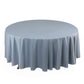 108" Dusty Blue Scuba Round Tablecloth, Wrinkle Free Polyester Tablecloth