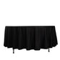 108" Black Scuba Round Tablecloth, Wrinkle Free Polyester Tablecloth