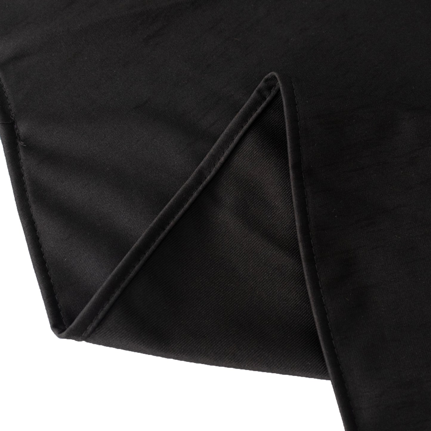 108" Black Premium Scuba Round Tablecloth, Wrinkle Free Polyester Tablecloth