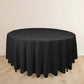 108" Black Scuba Round Tablecloth, Wrinkle Free Polyester Tablecloth