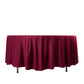 108" Burgundy Scuba Round Tablecloth, Wrinkle Free Polyester Tablecloth