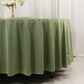 108" Dusty Sage Green Scuba Round Tablecloth, Wrinkle Free Polyester Tablecloth