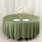108" Dusty Sage Green Scuba Round Tablecloth, Wrinkle Free Polyester Tablecloth