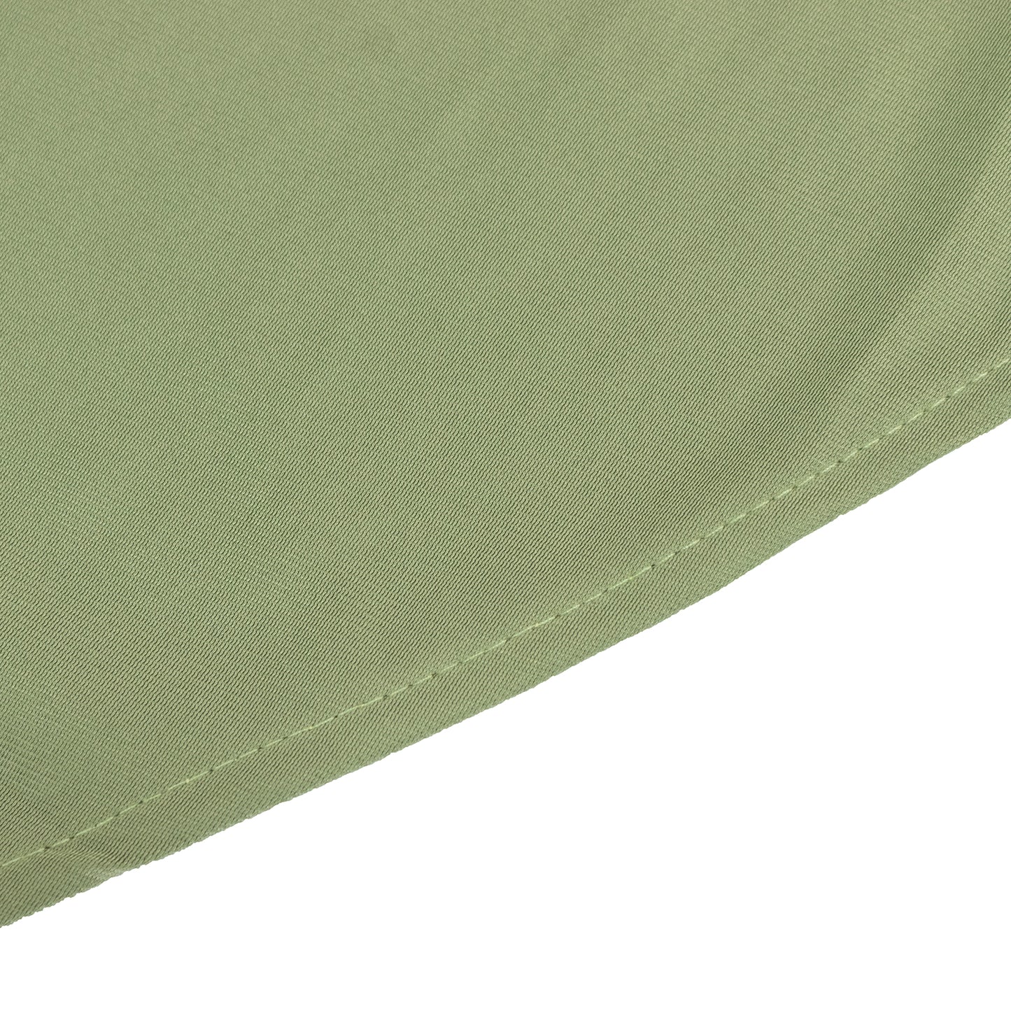 108" Dusty Sage Green Premium Scuba Round Tablecloth, Wrinkle Free Polyester Tablecloth