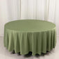108" Dusty Sage Green Scuba Round Tablecloth, Wrinkle Free Polyester Tablecloth