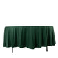 108" Hunter Emerald Green Scuba Round Tablecloth, Wrinkle Free Polyester Tablecloth