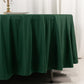 108" Hunter Emerald Green Scuba Round Tablecloth, Wrinkle Free Polyester Tablecloth