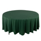 108" Hunter Emerald Green Scuba Round Tablecloth, Wrinkle Free Polyester Tablecloth