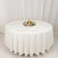 108" Ivory Scuba Round Tablecloth, Wrinkle Free Polyester Tablecloth