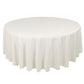 108" Ivory Scuba Round Tablecloth, Wrinkle Free Polyester Tablecloth