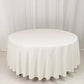 108" Ivory Scuba Round Tablecloth, Wrinkle Free Polyester Tablecloth