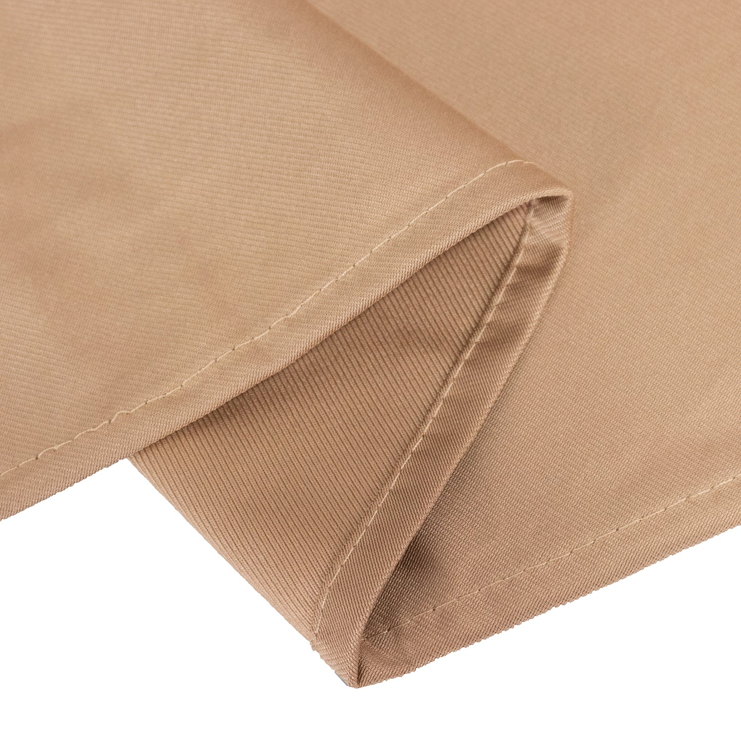 108" Nude Premium Scuba Round Tablecloth, Wrinkle Free Polyester Tablecloth