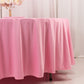 108" Pink Scuba Round Tablecloth, Wrinkle Free Polyester Tablecloth