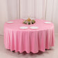 108" Pink Scuba Round Tablecloth, Wrinkle Free Polyester Tablecloth