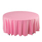 108" Pink Scuba Round Tablecloth, Wrinkle Free Polyester Tablecloth
