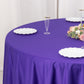 108" Purple Scuba Round Tablecloth, Wrinkle Free Polyester Tablecloth