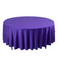 108" Purple Scuba Round Tablecloth, Wrinkle Free Polyester Tablecloth